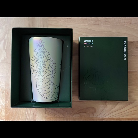 Starbucks Siren Ceramic Tumbler 50th Anniversary - Picture 2 of 5